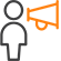 Partnership megaphone icon
