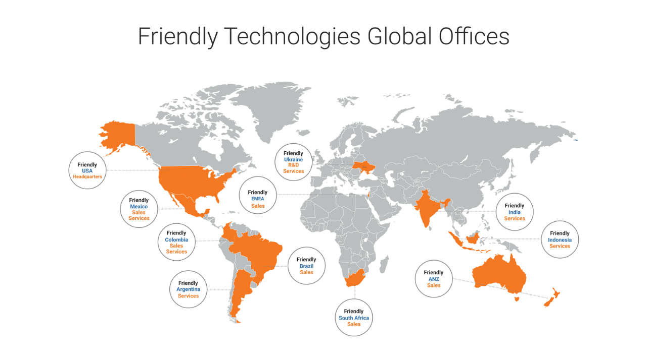 Friendly Technologies Offices Map