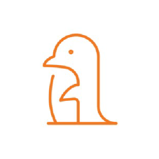 orange penguin linux icon